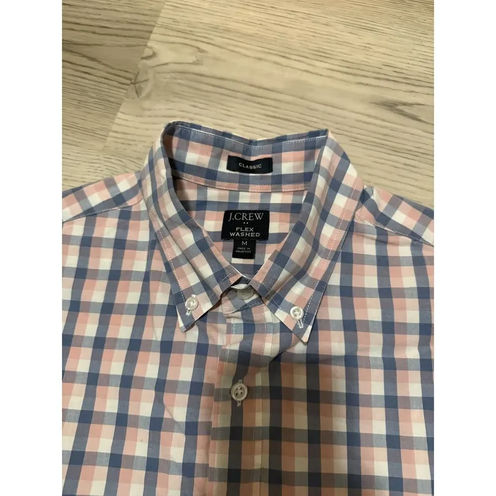 J. Crew Classic Flex Classic Men's Shirt Button Down Sz Medium Cotton Casual